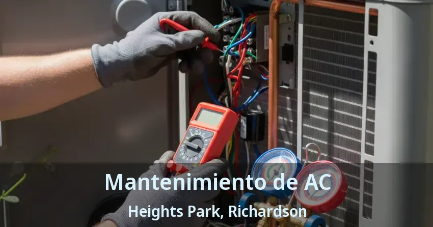 Mantenimiento de AC Heights Park, Richardson - TX Mantenimiento de AC Heights Park, Richardson - TX