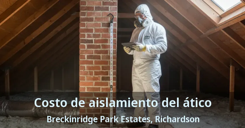 Costo de aislamiento del ático Breckinridge Park Estates, Richardson - TX Costo de aislamiento del ático Breckinridge Park Estates, Richardson - TX