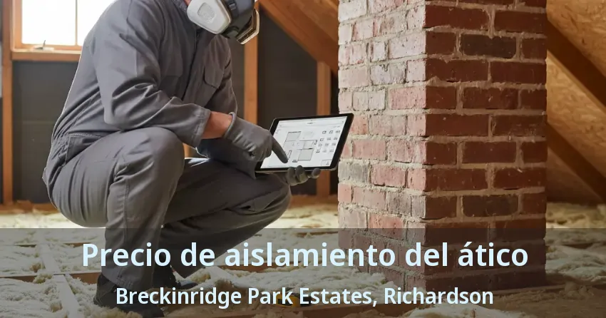 Precio de aislamiento del ático Breckinridge Park Estates, Richardson - TX Precio de aislamiento del ático Breckinridge Park Estates, Richardson - TX