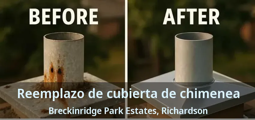 Reemplazo de cubierta de chimenea Breckinridge Park Estates, Richardson - TX Reemplazo de cubierta de chimenea Breckinridge Park Estates, Richardson - TX