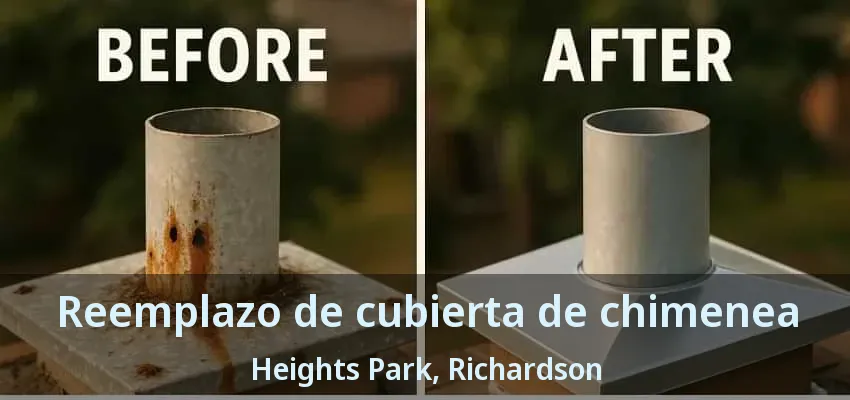 Reemplazo de cubierta de chimenea Heights Park, Richardson - TX