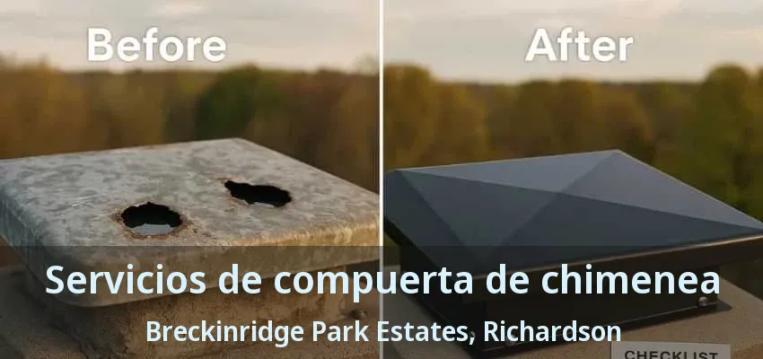 Servicios de compuerta de chimenea Breckinridge Park Estates, Richardson - TX