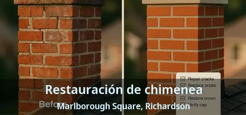 Restauración de chimenea Marlborough Square, Richardson - TX Restauración de chimenea Marlborough Square, Richardson - TX