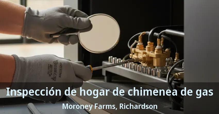 Inspección de hogar de chimenea de gas Moroney Farms, Richardson - TX