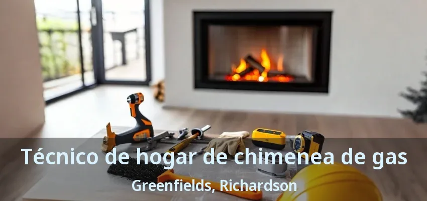 Técnico de hogar de chimenea de gas Greenfields, Richardson - TX Técnico de hogar de chimenea de gas Greenfields, Richardson - TX