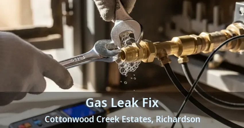 Gas Leak Fix Cottonwood Creek Estates, Richardson - TX
