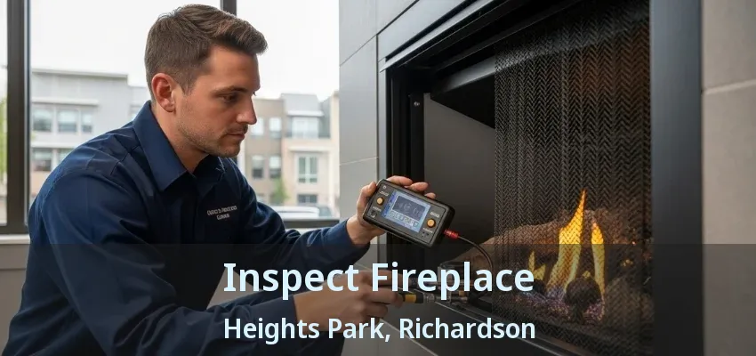 Inspect Fireplace Heights Park, Richardson - TX