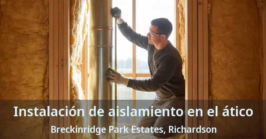 Instalación de aislamiento en el ático Breckinridge Park Estates, Richardson - TX Instalación de aislamiento en el ático Breckinridge Park Estates, Richardson - TX
