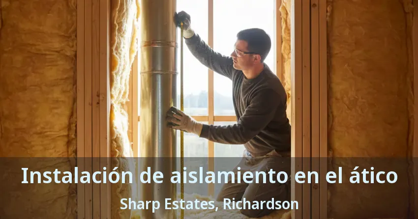 Instalación de aislamiento en el ático Sharp Estates, Richardson - TX Instalación de aislamiento en el ático Sharp Estates, Richardson - TX