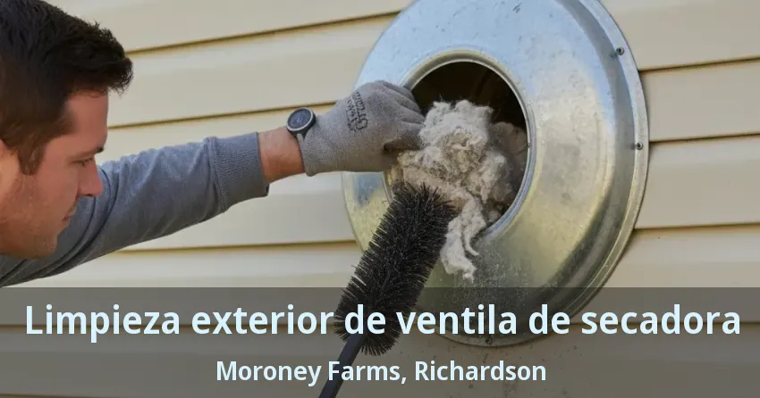 Limpieza exterior de ventila de secadora Moroney Farms, Richardson - TX