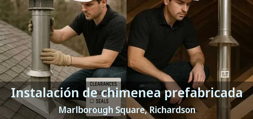 Instalación de chimenea prefabricada Marlborough Square, Richardson - TX Instalación de chimenea prefabricada Marlborough Square, Richardson - TX