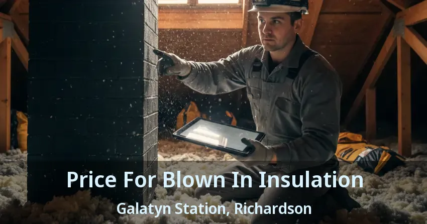 Price For Blown In Insulation Galatyn Station, Richardson - TX